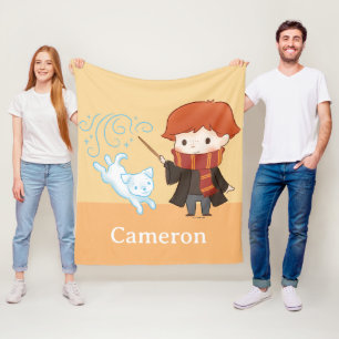 Chibi Ron Weasley Patronus Fleece Blanket