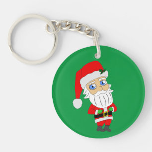 chibi santa claus keychain