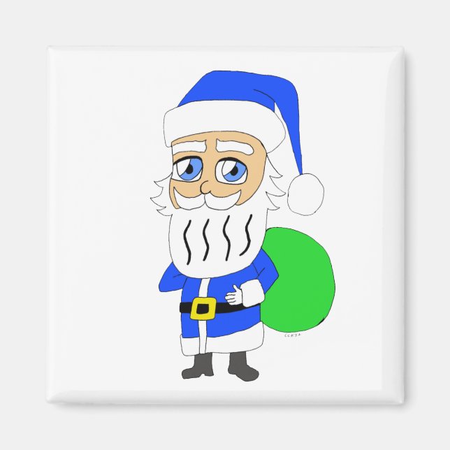 chibi Santa Claus     Magnet (Front)