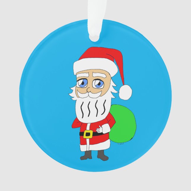 Chibi Santa Claus     Ornament (Front)