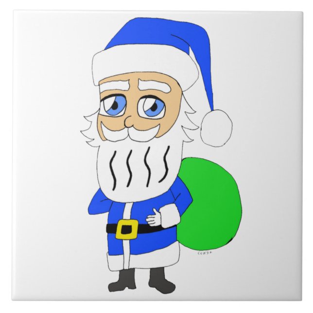 chibi Santa Claus     Tile (Front)