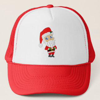 chibi santa claus  trucker hat