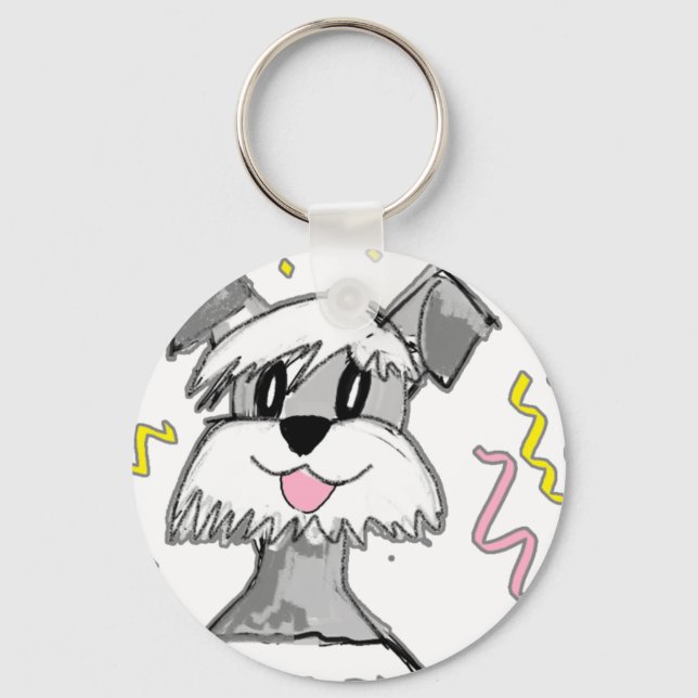 Chibi Schnauzer Key Ring (Front)