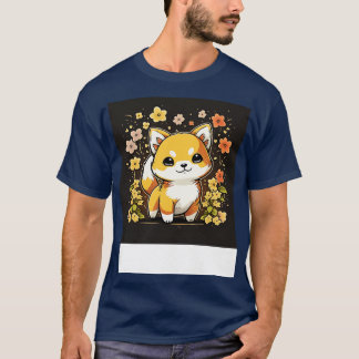 Chibi Shiba Inu Blossom Charm T-Shirt