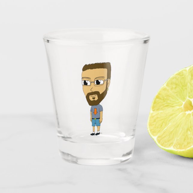 chibi    shot glass (Front)
