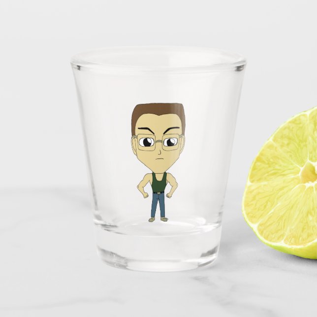 chibi  shot glass (Front)