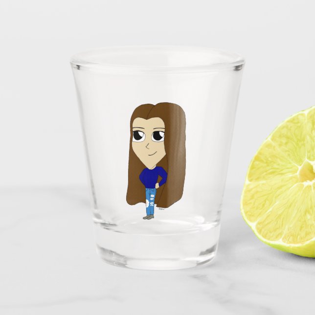 chibi   shot glass (Front)