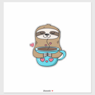 Chibi Sloth Coffee Lover � Cute Kawaii Sloth Huggi