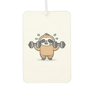 Chibi Sloth Gym Fail � Cute Kawaii Funny Workout A Car Air Freshener