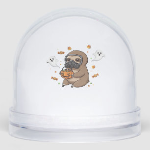 Chibi Sloth Hazmat Halloween Oversized T-Shirt Snowglobe