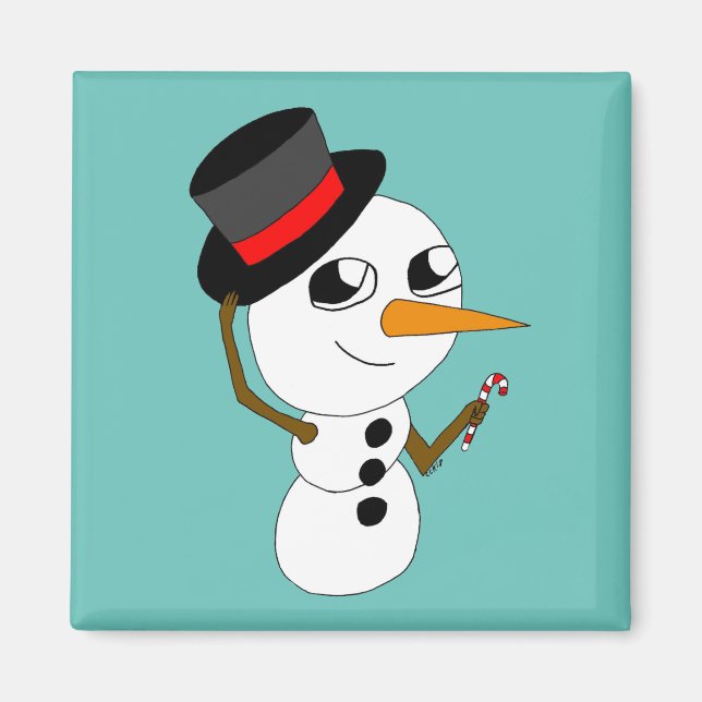 chibi smowman magnet (Front)