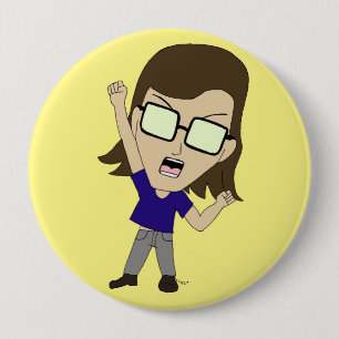 Chibi Sonic_Zeph   10 Cm Round Badge