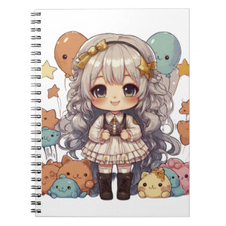 chibi spiral notebook