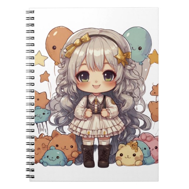 chibi spiral notebook (Front)