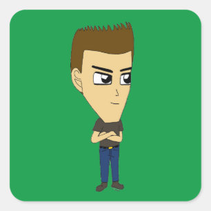 chibi     square sticker