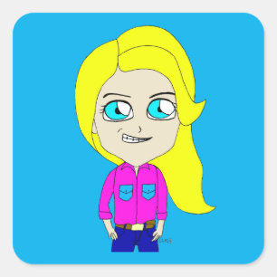 chibi      square sticker