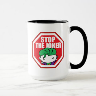 Chibi "Stop The Joker" Sign Mug