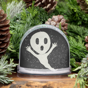 Chibi style ghost snowglobe