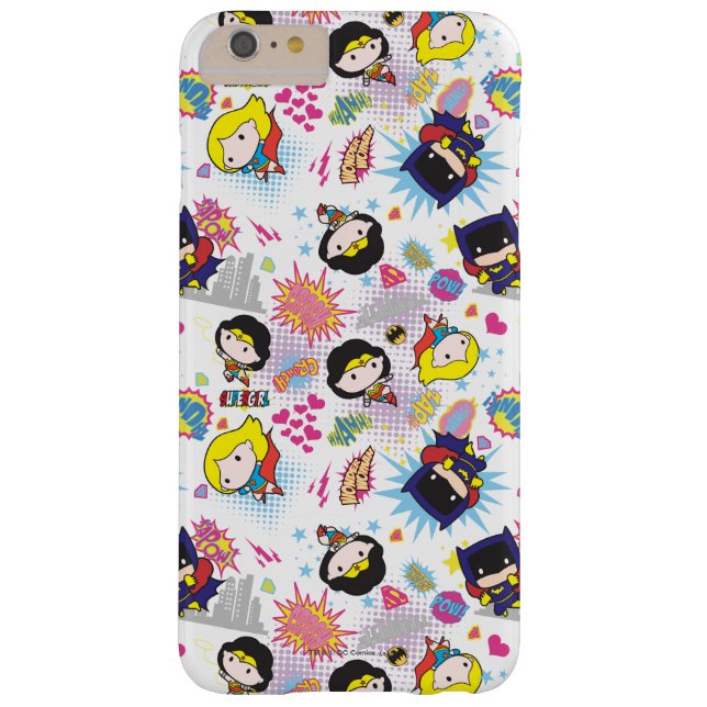 Chibi Super Heroine Pattern Case-Mate iPhone Case (Back)