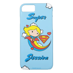 Chibi Supergirl Flying Rainbow iPhone 8/7 Case