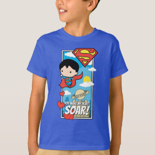 Chibi Superman - You Make My Heart Soar Valentine T-Shirt