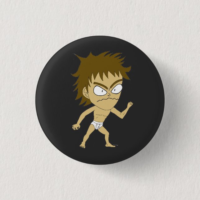 chibi  T-Shirt 3 Cm Round Badge (Front)