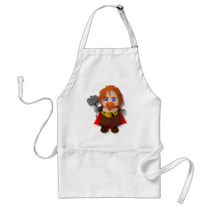 Chibi Thor with Hammer Standard Apron