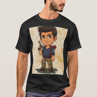 Chibi Treasure‑Hunting Adventurer T-Shirt