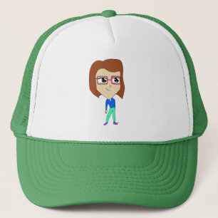 chibi trucker hat