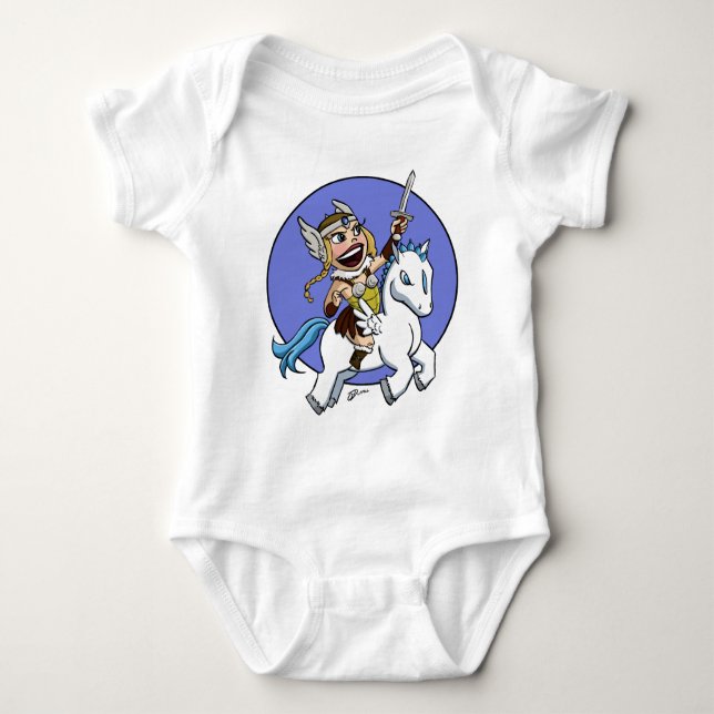 chibi valkyrie baby bodysuit (Front)