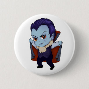 Chibi Vampire 6 Cm Round Badge