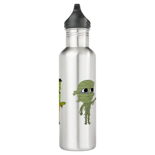 Chibi vampire, monster, and mummy   710 ml water bottle (Right)