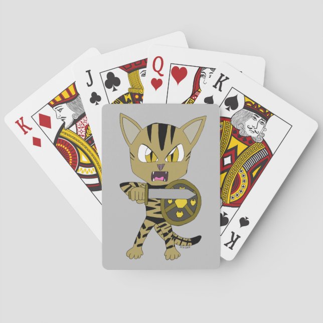 Chibi Warrior Cat Playing Cards (Back)