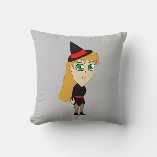 chibi witch cushion (Front)