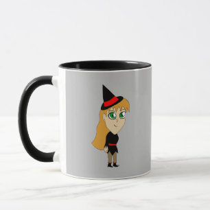 chibi witch mug
