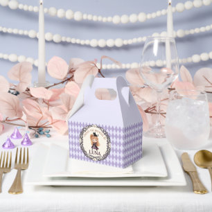 Chibi Witch One 1st Birthday Invitation Watercolor Favour Box