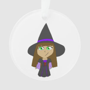 chibi witch ornament