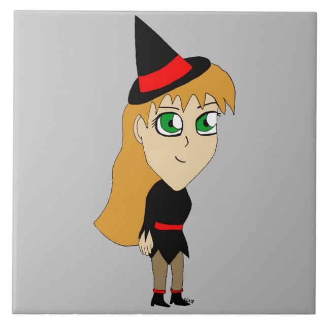 chibi witch   tile (Front)