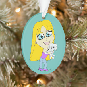 Chibi with a pup ornament