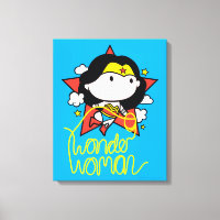 Chibi Wonder Woman Flying With Lasso