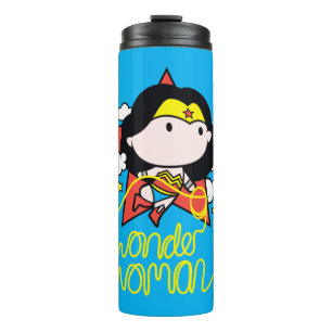 Chibi Wonder Woman Flying With Lasso Thermal Tumbler