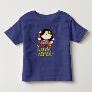 Chibi Wonder Woman Flying With Lasso Toddler T-Shirt