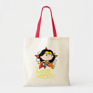 Chibi Wonder Woman Flying With Lasso Tote Bag