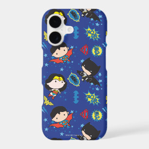 Chibi Wonder Woman, Superman, and Batman Pattern