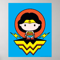 Chibi Wonder Woman With Polka Dots and Logo