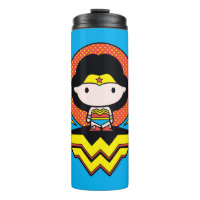 Chibi Wonder Woman With Polka Dots and Logo