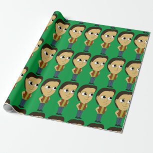 chibi wrapping paper