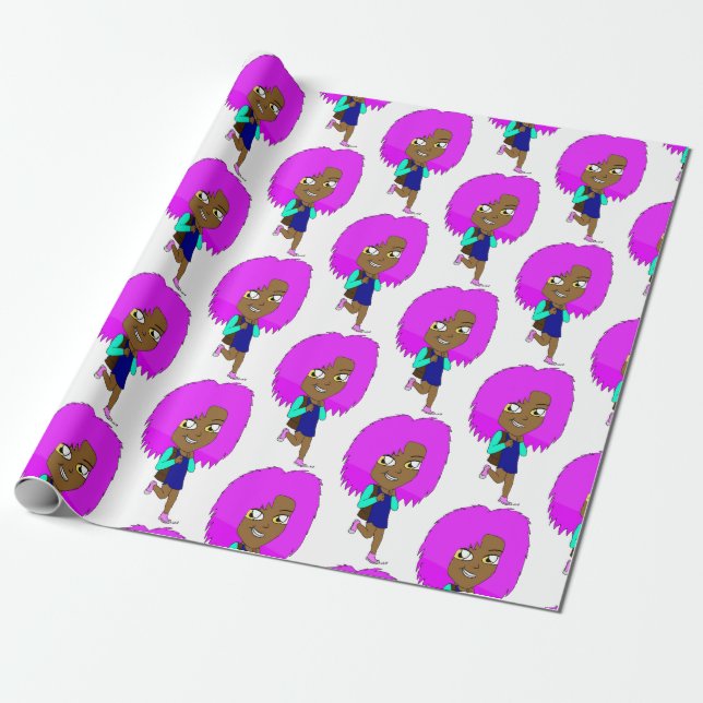 chibi  wrapping paper (Unrolled)