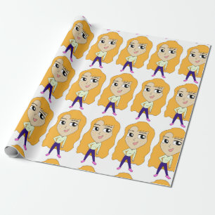 chibi wrapping paper