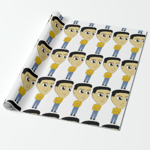 chibi wrapping paper